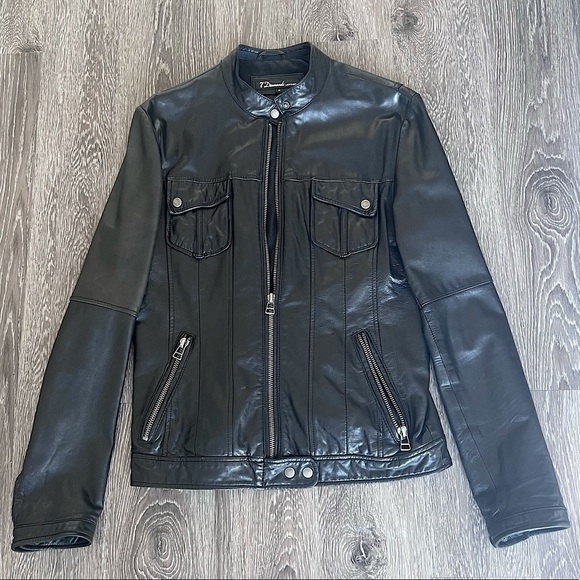 Leather Jacket. 7 Diamonds. Medium - Picture 1 of 10